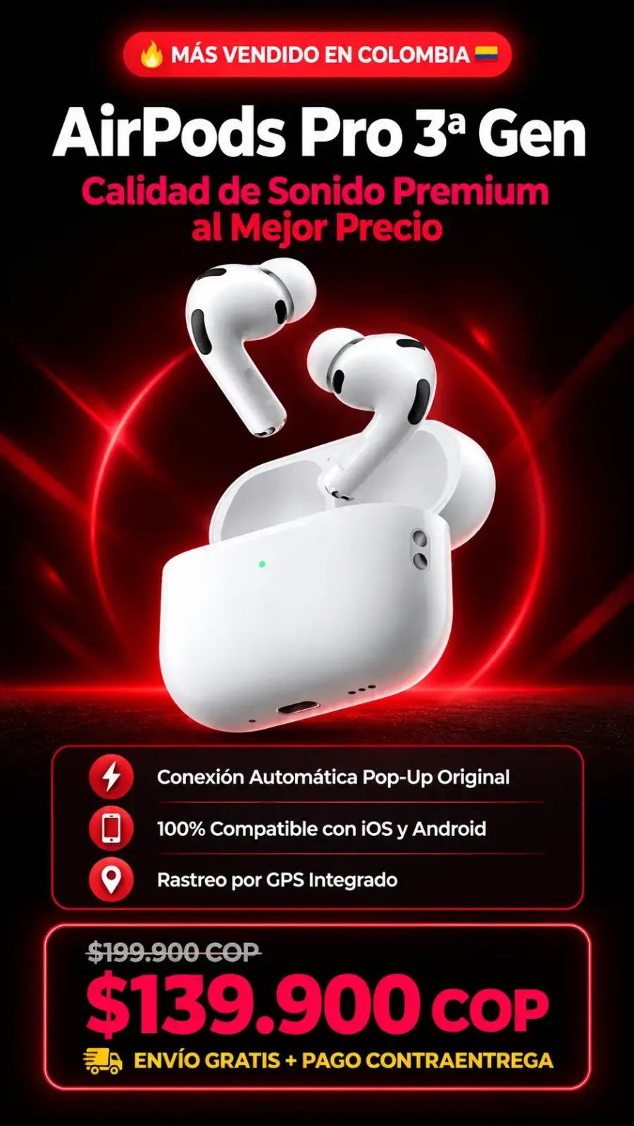 Audífonos inalámbricos AirPods Pro 3