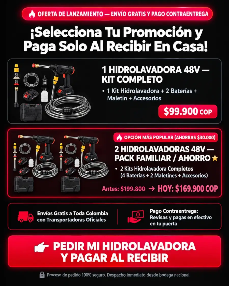 Hidrolavadora inalámbrica 48V