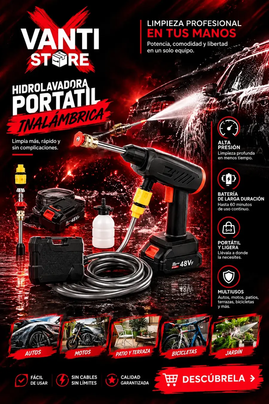 1 Kit Hidrolavadora 48V