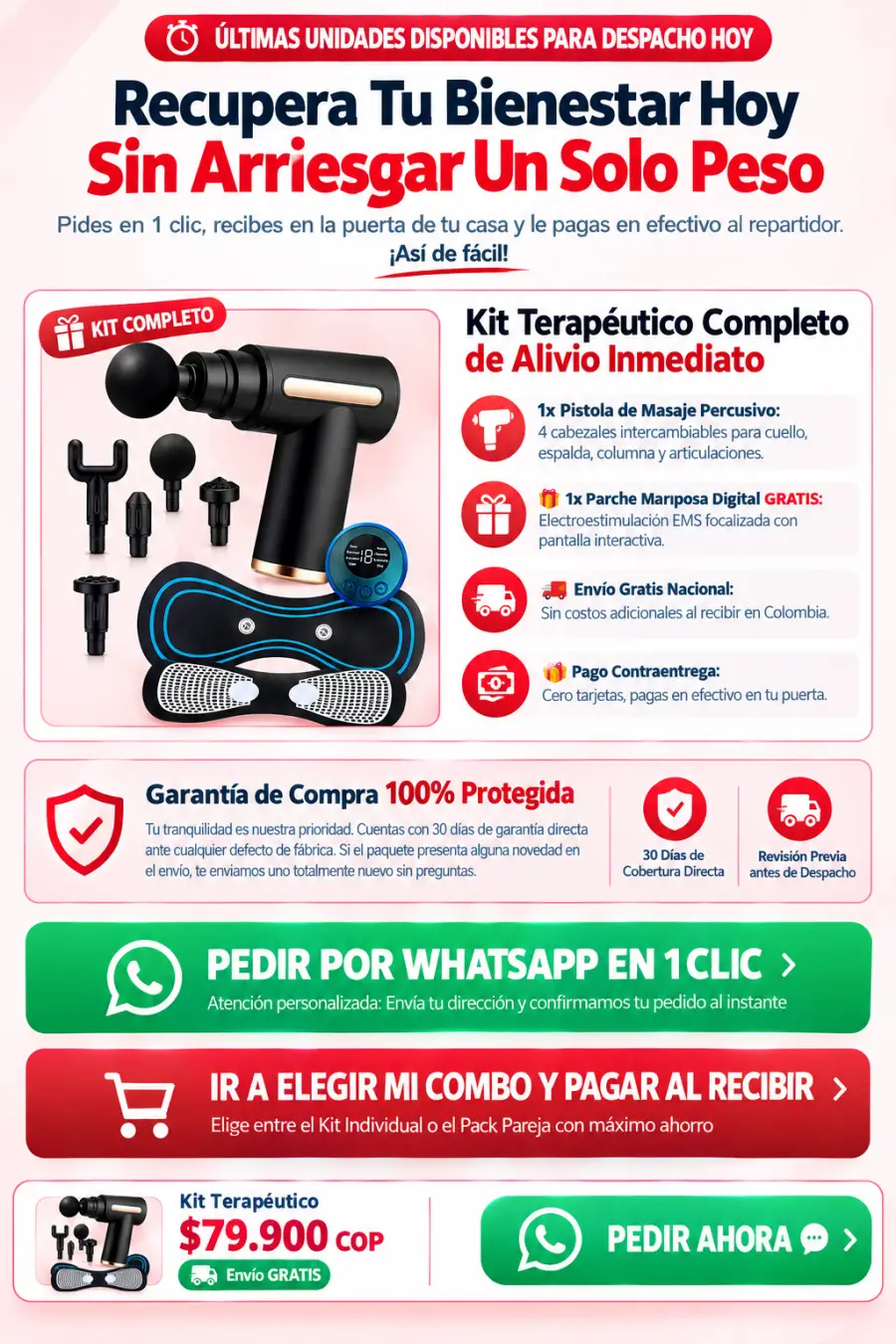 Masaje percusivo en casa